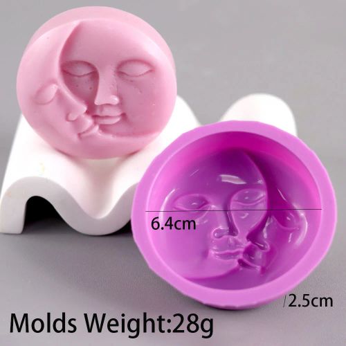 UDOCOOL Abstract Human Face Silicone Candle Mold for Home Décor & Gifts