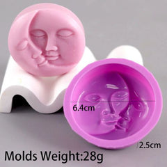 UDOCOOL Abstract Human Face Silicone Candle Mold for Home Décor & Gifts