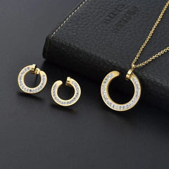Msiena Smnuer Stylish Necklace & Earrings Set for Weddings