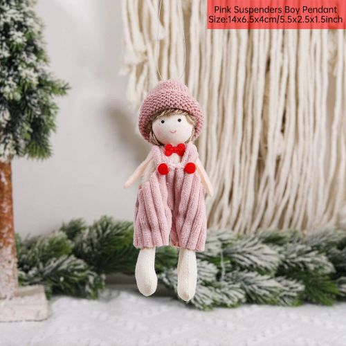 Cute Plush Angel Doll - Festive Christmas Decoration & Gift - 23-06 Pink Boy
