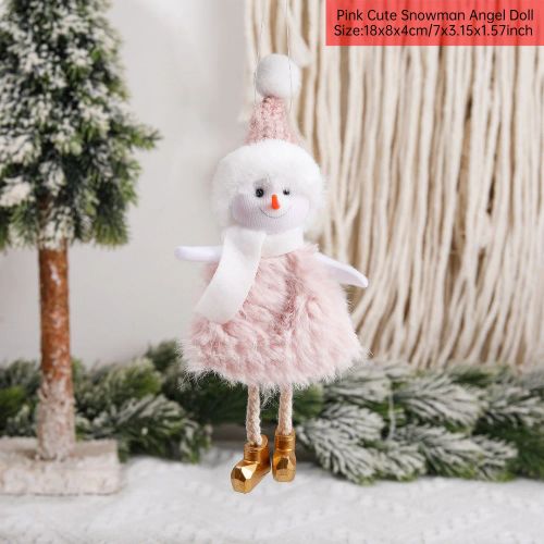 Cute Plush Angel Doll - Festive Christmas Decoration & Gift - 23-12 Pink Snowman