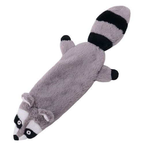 Fleece Dog Squeak Toy - Plush Fun for Dogs - WHITE