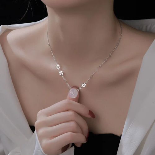VENTFILLE Jade Necklace - Elegant Design for Stylish Occasions - Cobalt blue
