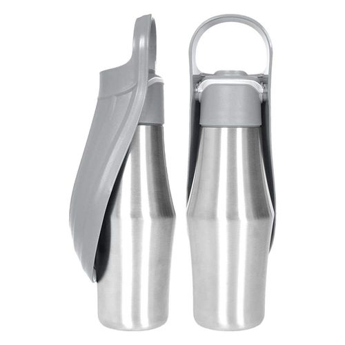 Stainless Steel 27oz Dog Water Bottle & Bowl - Portable Pet Supplies