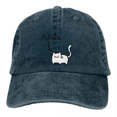 Novelty Cat Print Cap - Adjustable Sun Protection Baseball Hat - Outdoor Wear