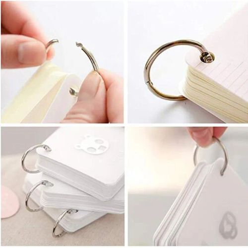 Moonrise Nickel Plated Book Rings - Durable Loose Leaf Binder Rings