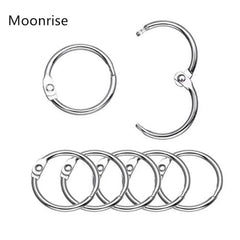 Moonrise Nickel Plated Book Rings - Durable Loose Leaf Binder Rings
