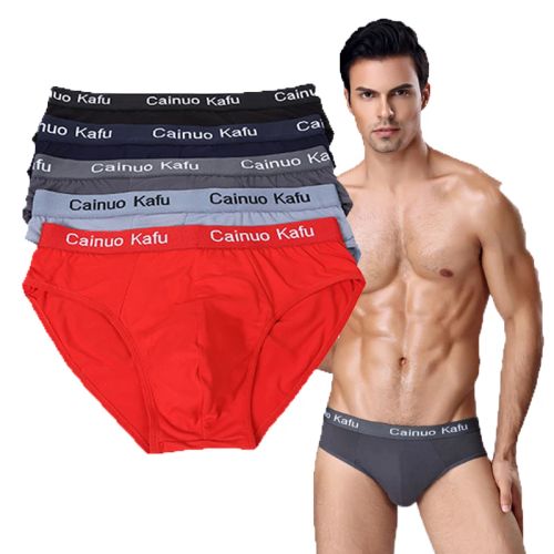 Comfortable Polyester Men’s Briefs - Solid Colours - Quality Underwear - 5XL