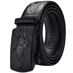 High-Quality Striped Split Leather Belts - Casual Style for Versatile Wear