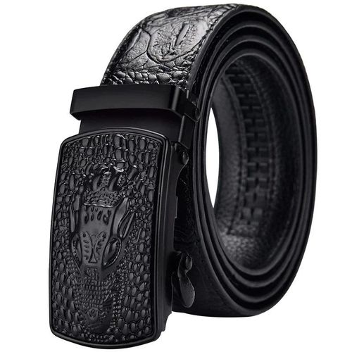 High-Quality Striped Split Leather Belts - Casual Style for Versatile Wear - 110cm / EYU99