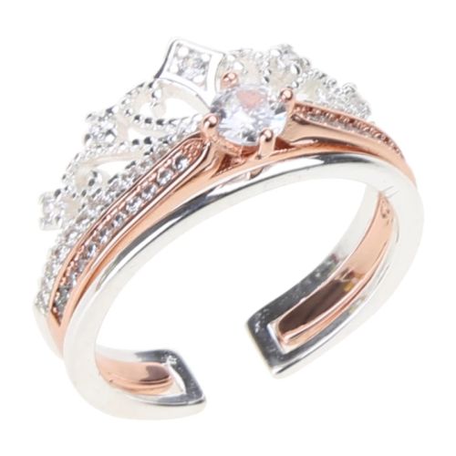 OOTDTY High Polish Exquisite Rings Set - 5pcs Fashion Cocktail Rings - 11JJ501916
