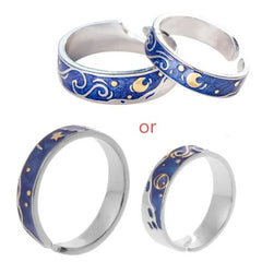 OOTDTY High Polish Exquisite Rings Set - 5pcs Fashion Cocktail Rings
