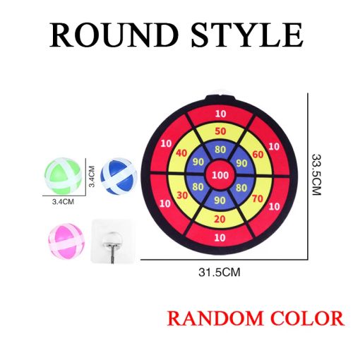 Cartoon Dart Board Game - Rainbow Animal Designs for Fun Playtime - Round Style