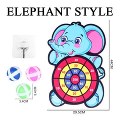 Cartoon Dart Board Game - Rainbow Animal Designs for Fun Playtime