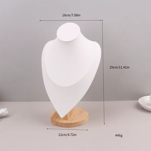 Velvet Portrait Necklace Display Pendant Organizer Jewelry Display Stand Jewelry Mannequin Bust Necklace Pendant Window