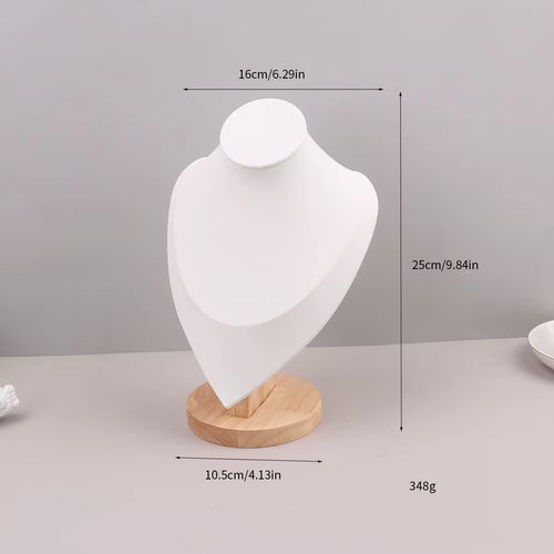 Velvet Portrait Necklace Display Pendant Organizer Jewelry Display Stand Jewelry Mannequin Bust Necklace Pendant Window