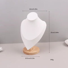 Velvet Portrait Necklace Display Pendant Organizer Jewelry Display Stand Jewelry Mannequin Bust Necklace Pendant Window