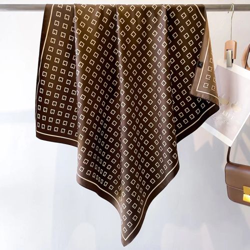 SANMAIHUA Luxury Silk Scarf - Fashionable 90x90CM Sunscreen Shawl - 23