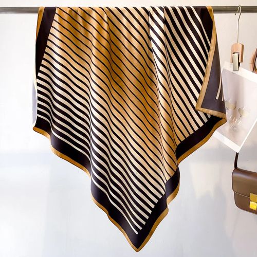 SANMAIHUA Luxury Silk Scarf - Fashionable 90x90CM Sunscreen Shawl - 54