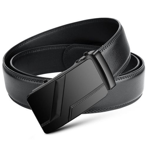 CEXIKA Fashion Luxury Black PU Leather Large Plus Size Belts 105-170cm