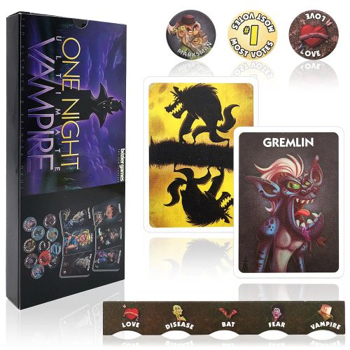 One Night Ultimate Werewolf Board Game - Engaging Party Experience - vampire