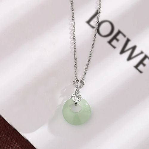 VENTFILLE Jade Necklace - Elegant Design for Stylish Occasions - BTSP1090-SV
