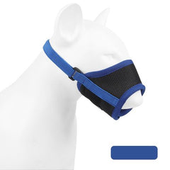 Adjustable Soft Dog Muzzle - Breathable Anti-Barking Pet Supplies - blue / M