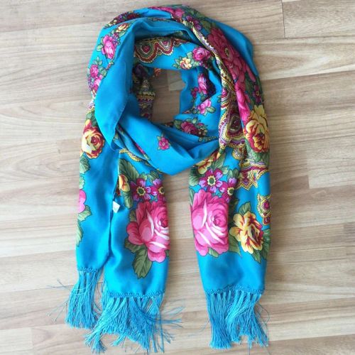 NAAMLOOS Floral Scarf - Multifunctional Fashion Accessory - 190x66 cm
