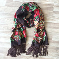 NAAMLOOS Floral Scarf - Multifunctional Fashion Accessory - 190x66 cm