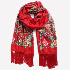 NAAMLOOS Floral Scarf - Multifunctional Fashion Accessory - 190x66 cm
