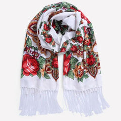 NAAMLOOS Floral Scarf - Multifunctional Fashion Accessory - 190x66 cm