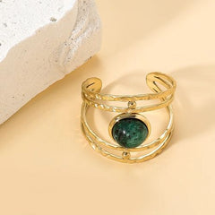 Bohemia Adjustable Rings with Rhinestone Crystal - Fashionable Jewelry