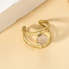 Bohemia Adjustable Rings with Rhinestone Crystal - Fashionable Jewelry