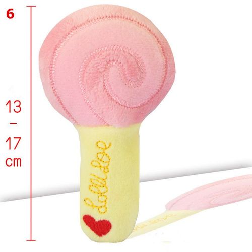 Multicolour Plush Dog Toy - Soft & Fun for Playtime & Chewing - F