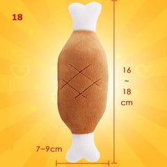 Multicolour Plush Dog Toy - Soft & Fun for Playtime & Chewing