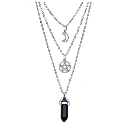 Minzhaoxiong Vintage Star Pendant Necklace - Fashionable Accessibility