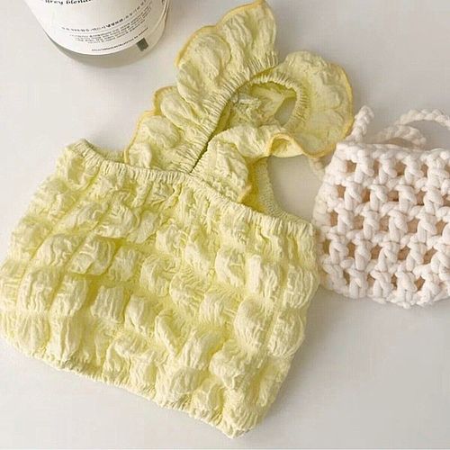 DOGGYZSTYLE Summer Cute Pet Vest - Comfortable Dog Clothes for Small Pets - Yellow / XL