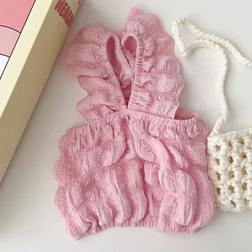 DOGGYZSTYLE Summer Cute Pet Vest - Comfortable Dog Clothes for Small Pets - Pink / S