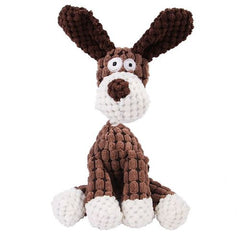 Pawstrip Plush Animal Squeaky Dog Toy - Durable Chew Comfort