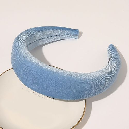 Padded Velvet Headband - Stylish & Comfortable Hair Accessory - SKY BLUE