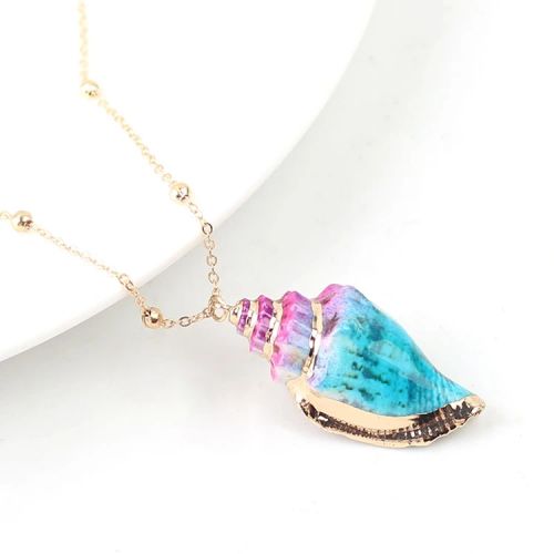 Trendy Bohemian Pendant Necklace - Natural Shell & Conch Design - Style 7