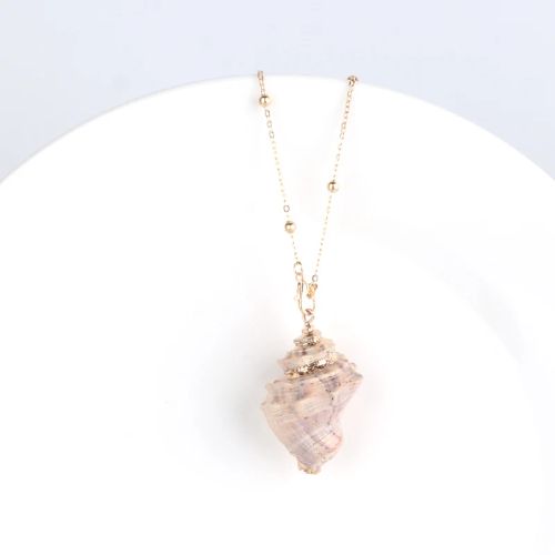 Trendy Bohemian Pendant Necklace - Natural Shell & Conch Design