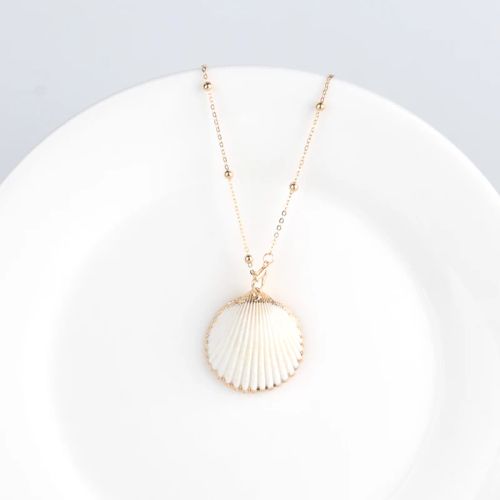 Trendy Bohemian Pendant Necklace - Natural Shell & Conch Design - Style 22