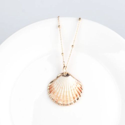 Trendy Bohemian Pendant Necklace - Natural Shell & Conch Design - Style 26