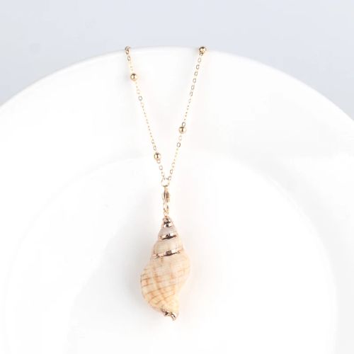 Trendy Bohemian Pendant Necklace - Natural Shell & Conch Design - Style 29