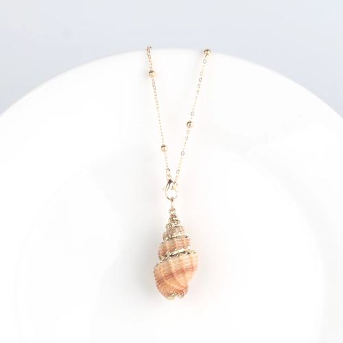 Trendy Bohemian Pendant Necklace - Natural Shell & Conch Design - Style 30