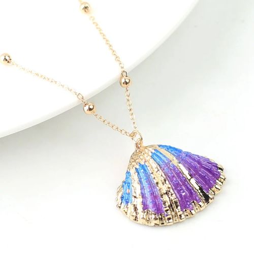 Trendy Bohemian Pendant Necklace - Natural Shell & Conch Design - Style 31