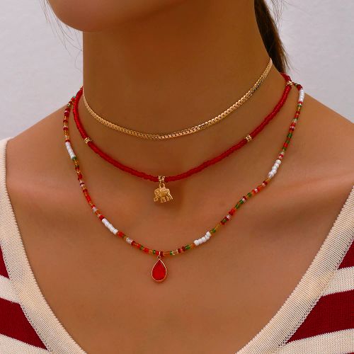 YWZIXLN Classic Geometric Chain Necklace - Fashionable Fitness Tracker - N0386-3