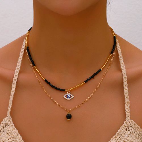 YWZIXLN Classic Geometric Chain Necklace - Fashionable Fitness Tracker - N0386-6