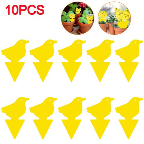 Shunmaii Yellow Sticky Traps - Natural Pest Control for Insects - 10pcs